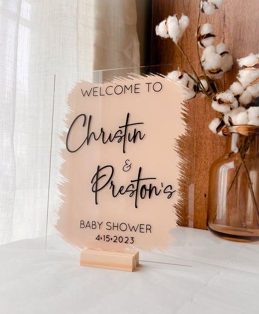 Baby Shower Custom Table Sign